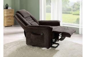 TV chair - TV armchair with motor and lift aid - brown