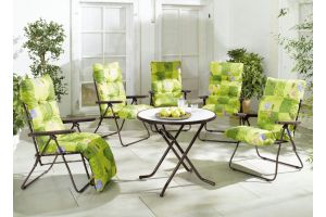 Уличная Мебель - High-back foldable chair with cushion
