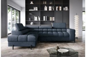 Corner sofa - Ferucce (Pull-out bed with storage box)