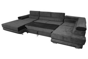 U shape sofa - Armando (Pull-out bed with storage box)