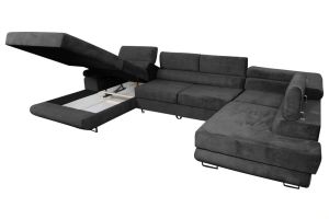 U shape sofa - Armando (Pull-out bed with storage box)