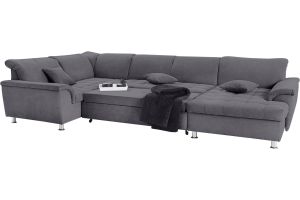 U shape sofa - Franzi (Pull-out bed with storage box)