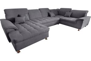U shape sofa - Franzi (Pull-out bed with storage box)