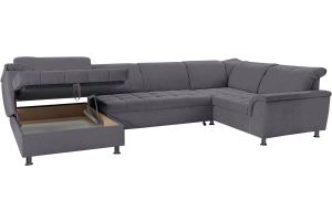 U shape sofa - Franzi (Pull-out bed with storage box)