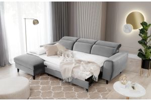 Corner sofa - Foble (Pull-out bed with storage box)