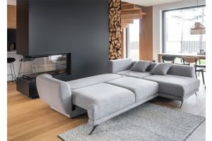Corner sofa - Larde (Pull-out bed with storage box)