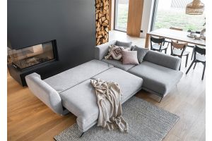 Corner sofa - Larde (Pull-out bed with storage box)