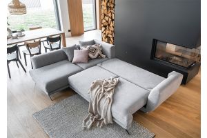 Corner sofa - Larde (Pull-out bed with storage box)