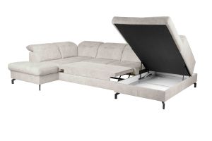 Wohnlandschaft - Paula (Pull-out bed with storage box)