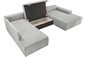 Wohnlandschaft - Sherwood (Pull-out with storage box)