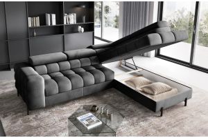 Corner sofa - Ferucce (Pull-out bed with storage box)