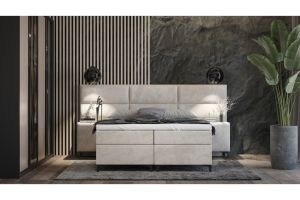 Боkспринг кровать 180x200 - Sapri with bedside tables (C ящиком для белья)