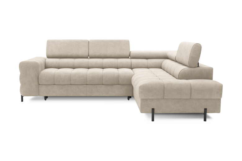 Corner sofa - Ferucce (Pull-out bed with storage box)