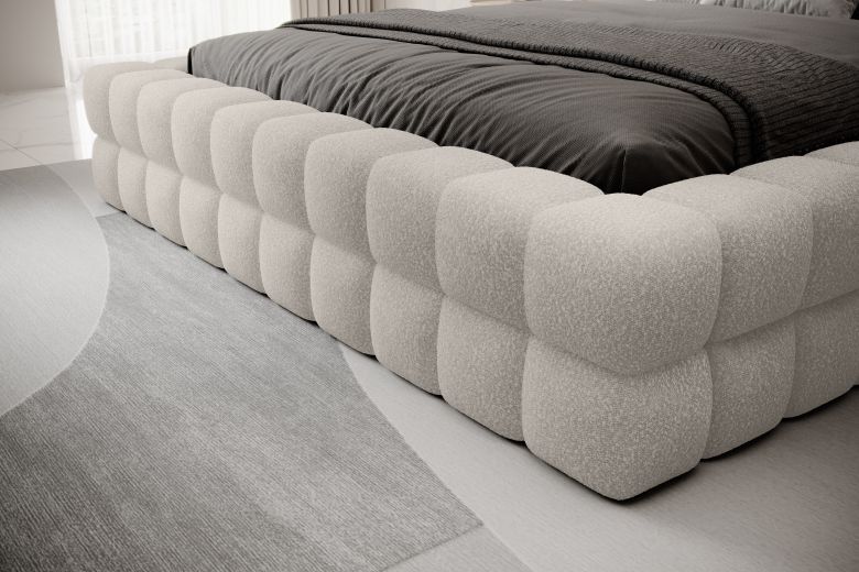 Kровать с обивкой 180x200 - Bed Dizzle, metal frame, gas lift, bedding box 180x200 (Pаскладной с ящиком для белья)