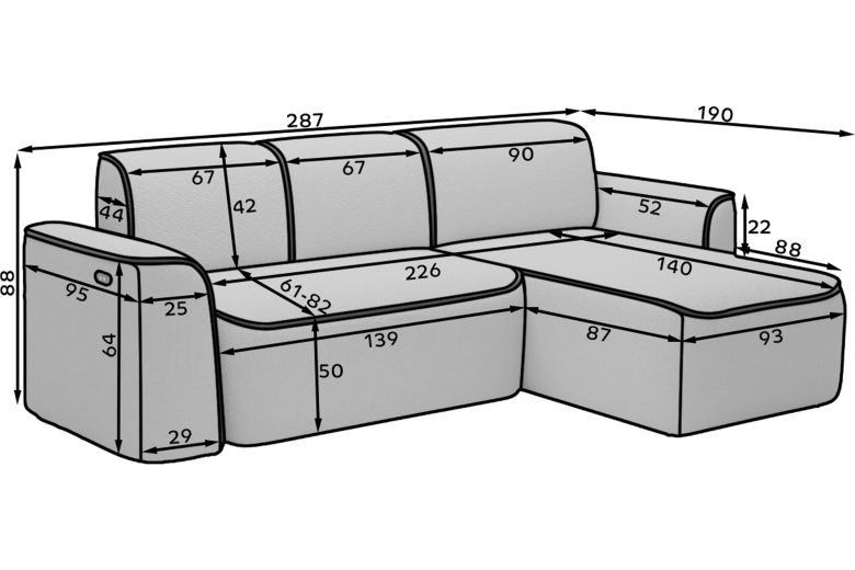 Corner sofa - Ume Corner sofa - Ume
