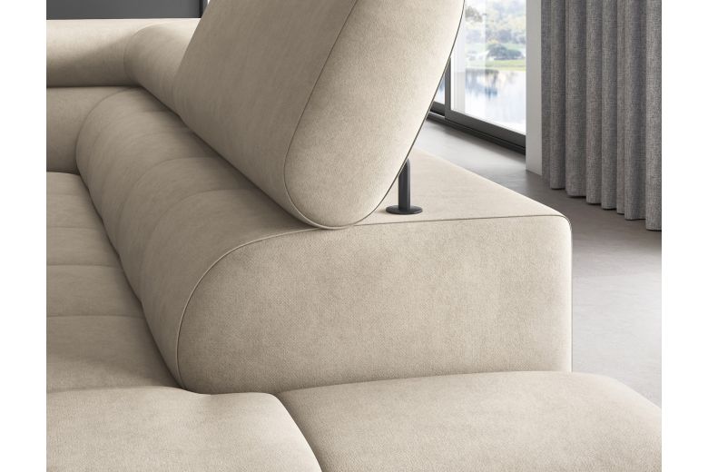Corner sofa - Ferucce (Pull-out bed with storage box)