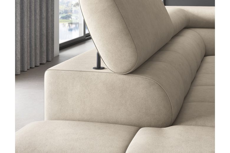 Corner sofa - Ferucce (Pull-out bed with storage box)