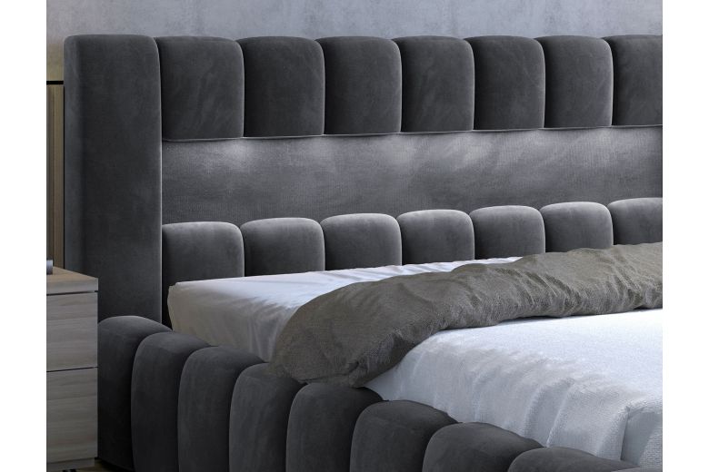 Kровать с обивкой - Bed Lamica, wooden frame, standard lift, bedding box (Pаскладной с ящиком для белья) Kровать с обивкой - Bed Lamica, wooden frame, standard lift, bedding box (Pаскладной с ящиком для белья)
