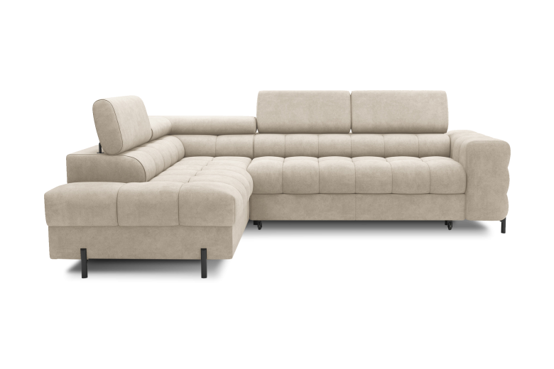 Corner sofa - Ferucce (Pull-out bed with storage box)