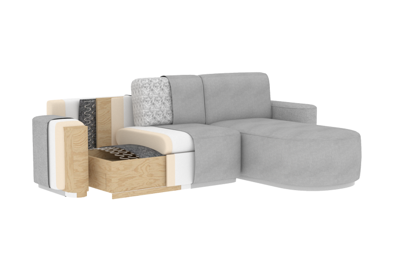 Corner sofa - Aurumm (Pull-out bed with storage box) Corner sofa - Aurumm (Pull-out bed with storage box)