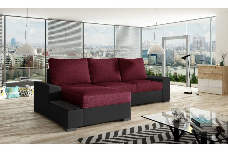 Угловой диван - Negro (Pаскладной с ящиком для белья) Угловой диван - Negro (Pаскладной с ящиком для белья)