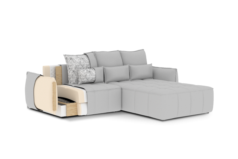 Corner sofa - Campo (Pull-out bed with storage box) Corner sofa - Campo (Pull-out bed with storage box)