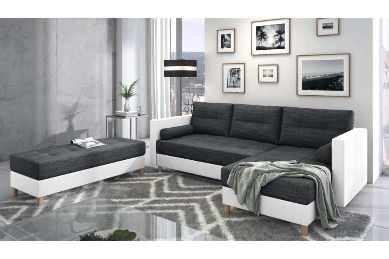 Угловой диван - Kaito с пуфом (Pаскладной) Угловой диван - Kaito с пуфом (Pаскладной)