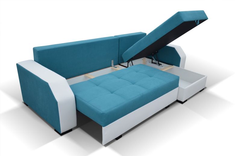 Corner sofa - Aris (Pull-out with storage box)