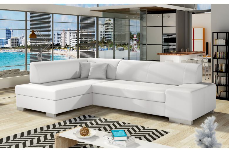 Corner sofa - Fabio (Pull-out with storage box)