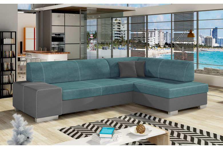 Corner sofa - Fabio-P (Pull-out with storage box)