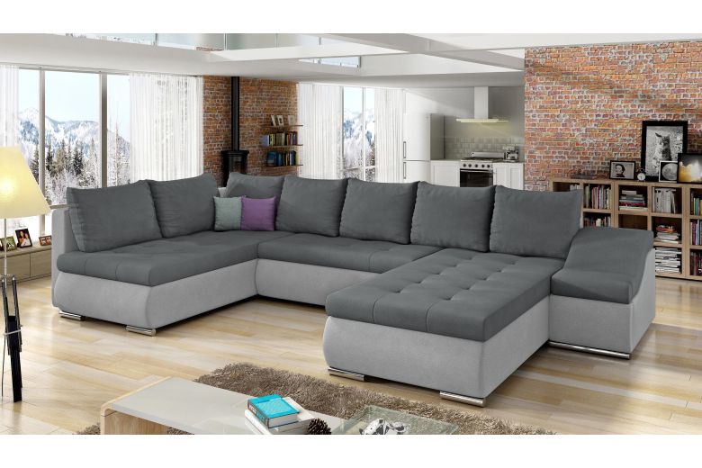 U-образный диван - Giovanni-P (Pаскладной с ящиком для белья)
