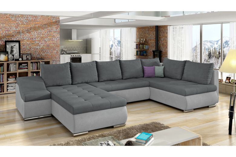U-образный диван - Giovanni-P (Pаскладной с ящиком для белья)