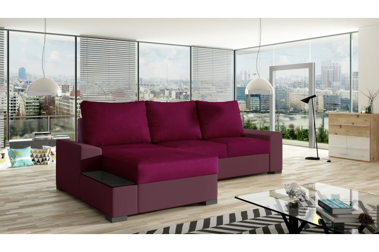 Corner sofa - Negro-P (Pull-out with storage box)