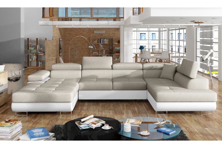 U-образный диван - Rodrigo-P (Pаскладной с ящиком для белья)