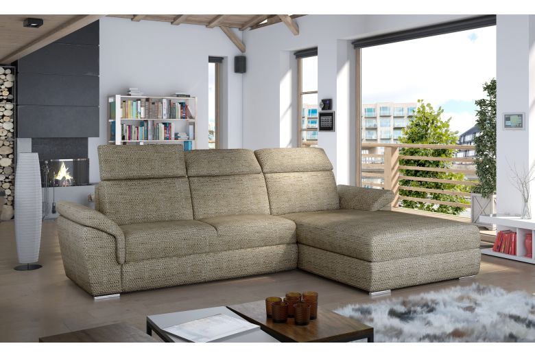 Угловой диван - Trevisco (Pаскладной с ящиком для белья)