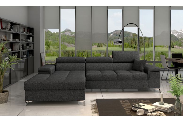 Corner sofa - Ricardo (Pull-out with storage box)