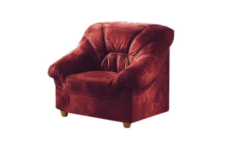 Sessel Tossens - Bordeaux mit Federkern