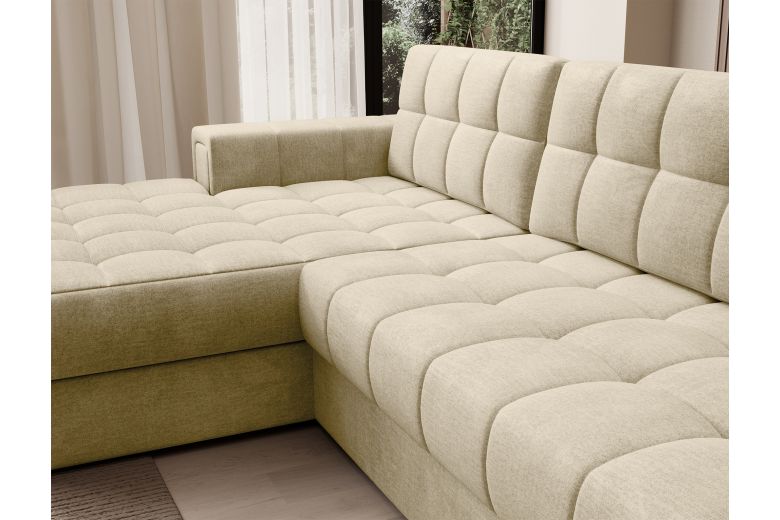 Corner sofa - Blezalt (Pull-out bed with storage box)