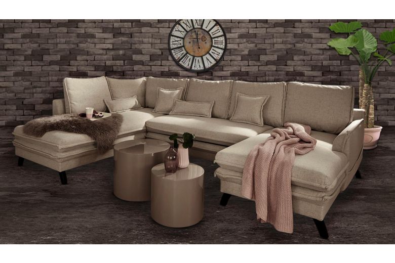 U shape sofa - Palmo (Pull-out with storage box)