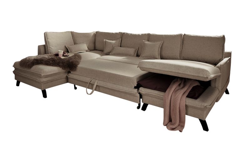 U shape sofa - Palmo (Pull-out with storage box)