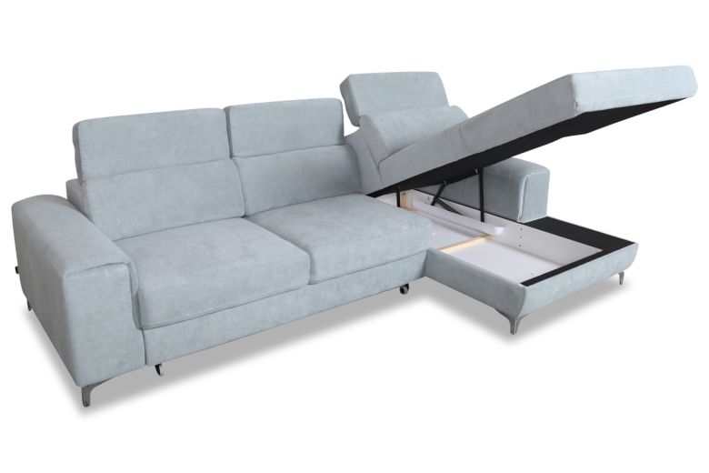 Угловой диван - Genova (Pаскладной с ящиком для белья)