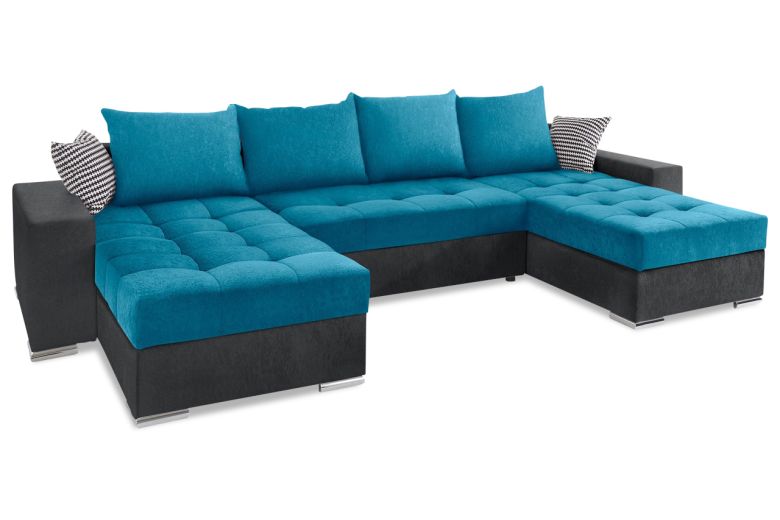 U-образный диван - Josy1 (Pаскладной с ящиком для белья)