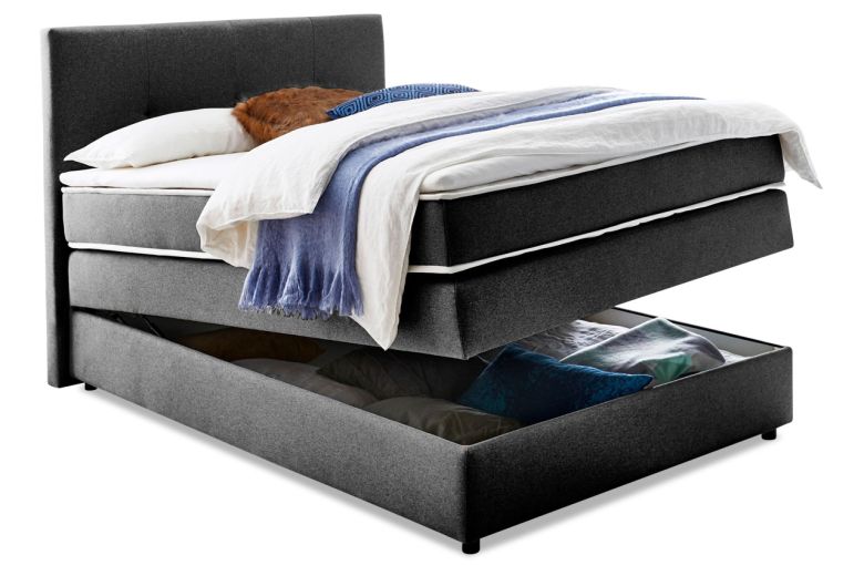 Боkспринг кровать 140x200 - Merlin (C ящиком для белья)