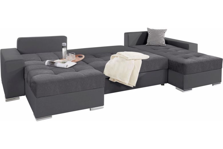 U shape sofa - Josy1 (Pull-out with storage box)