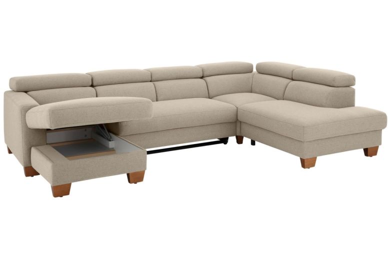 U shape sofa - Steve (Pull-out with storage box)