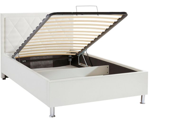 Upholstered bed 140x200 - Johanna (With storage box)