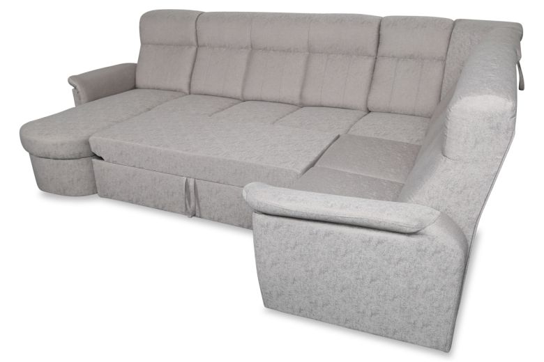 Furntrade Wohnlandschaft Prato - mit Schlaffunktion - Beige