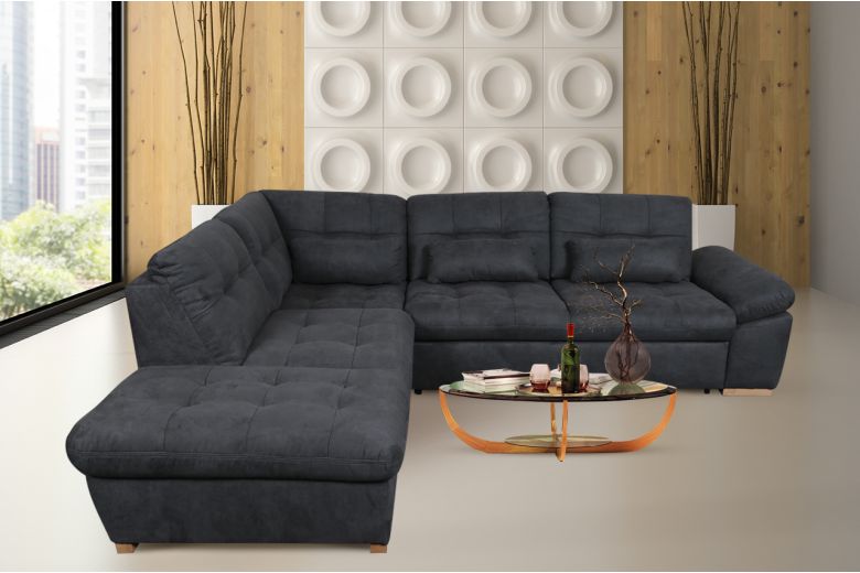 Corner sofa XL - Hugo (Pull-out with storage box) Corner sofa XL - Hugo (Pull-out with storage box)