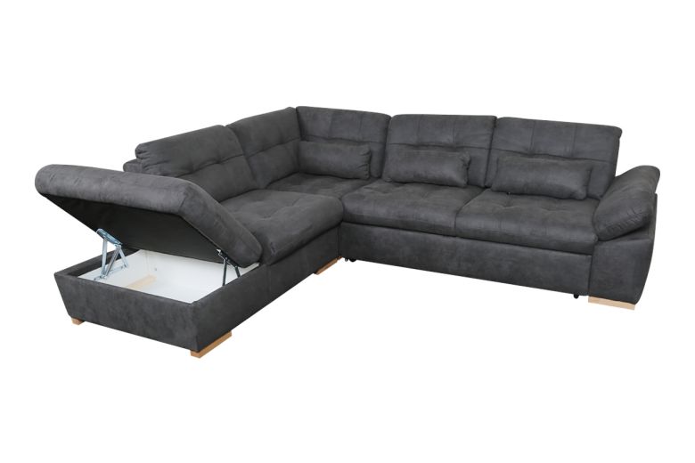 Corner sofa XL - Hugo (Pull-out with storage box) Corner sofa XL - Hugo (Pull-out with storage box)
