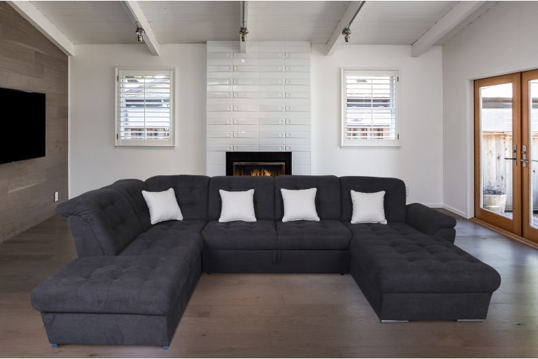 U shape sofa - Bilbao (Pull-out with storage box)